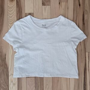 Madewell White Women's Crop Top
